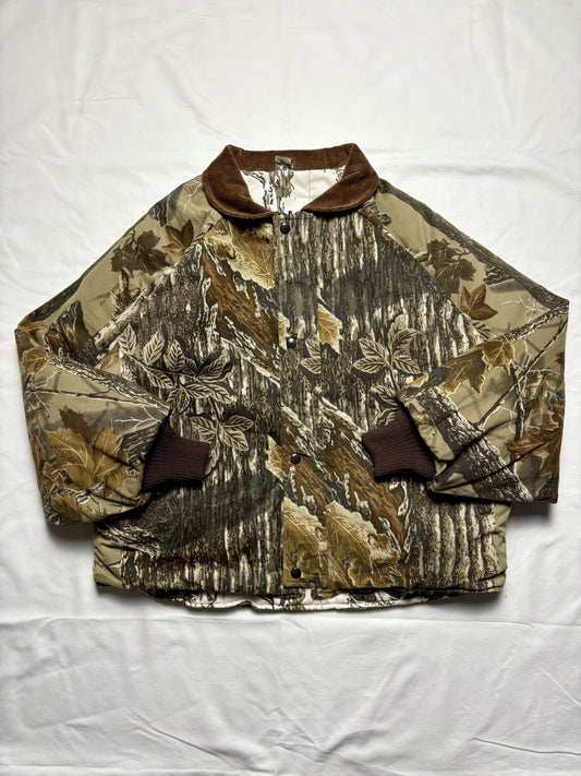 RealTree + Snow Camo 90s Reversible Chore Jacket (L)