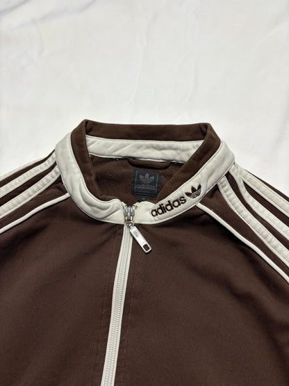 Adidas 00s Three Stripes Brown Track Jacket (women's M)