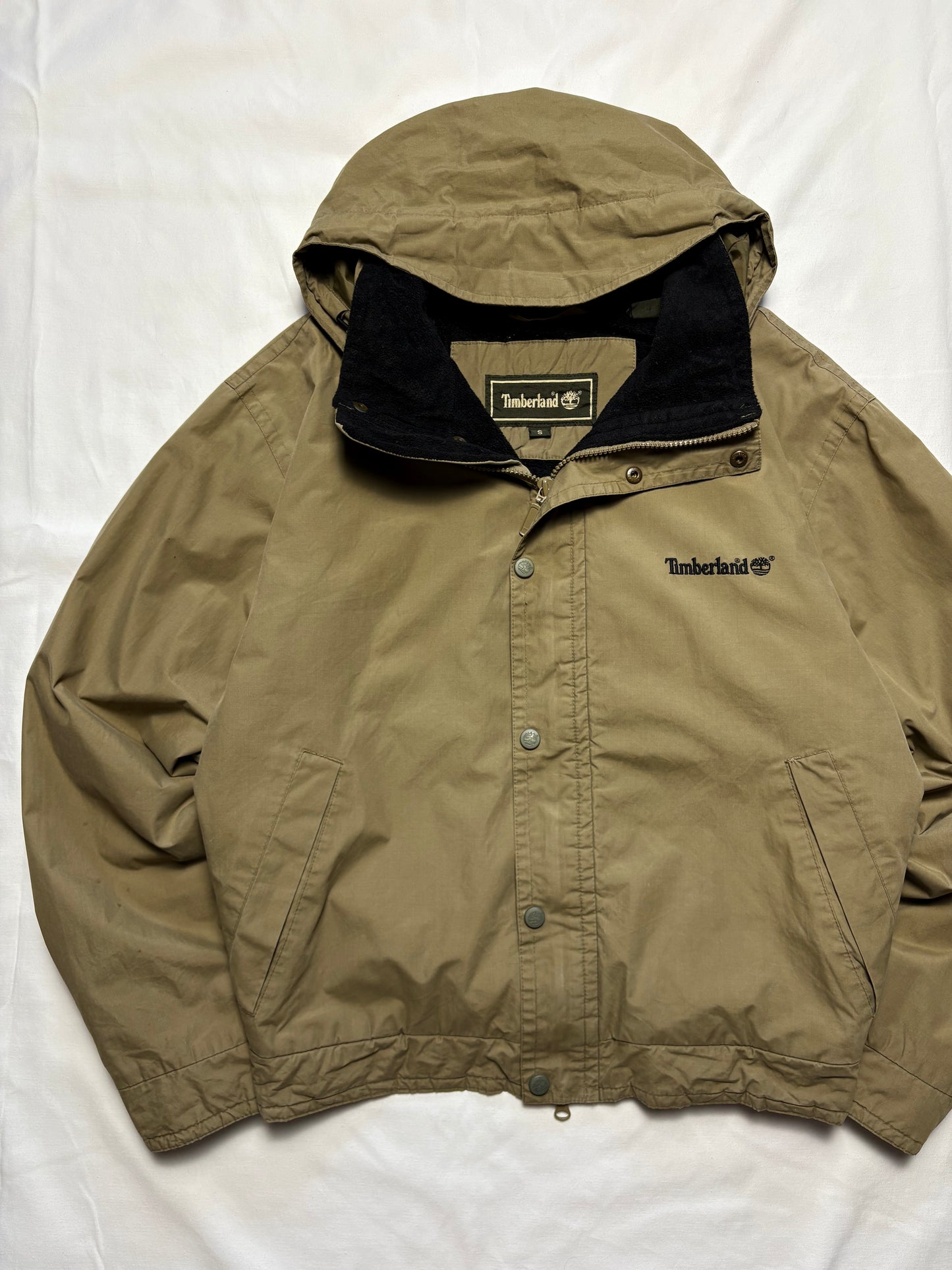 Timberland Weathergear 00s Khaki Green Canvas Jacket (S)