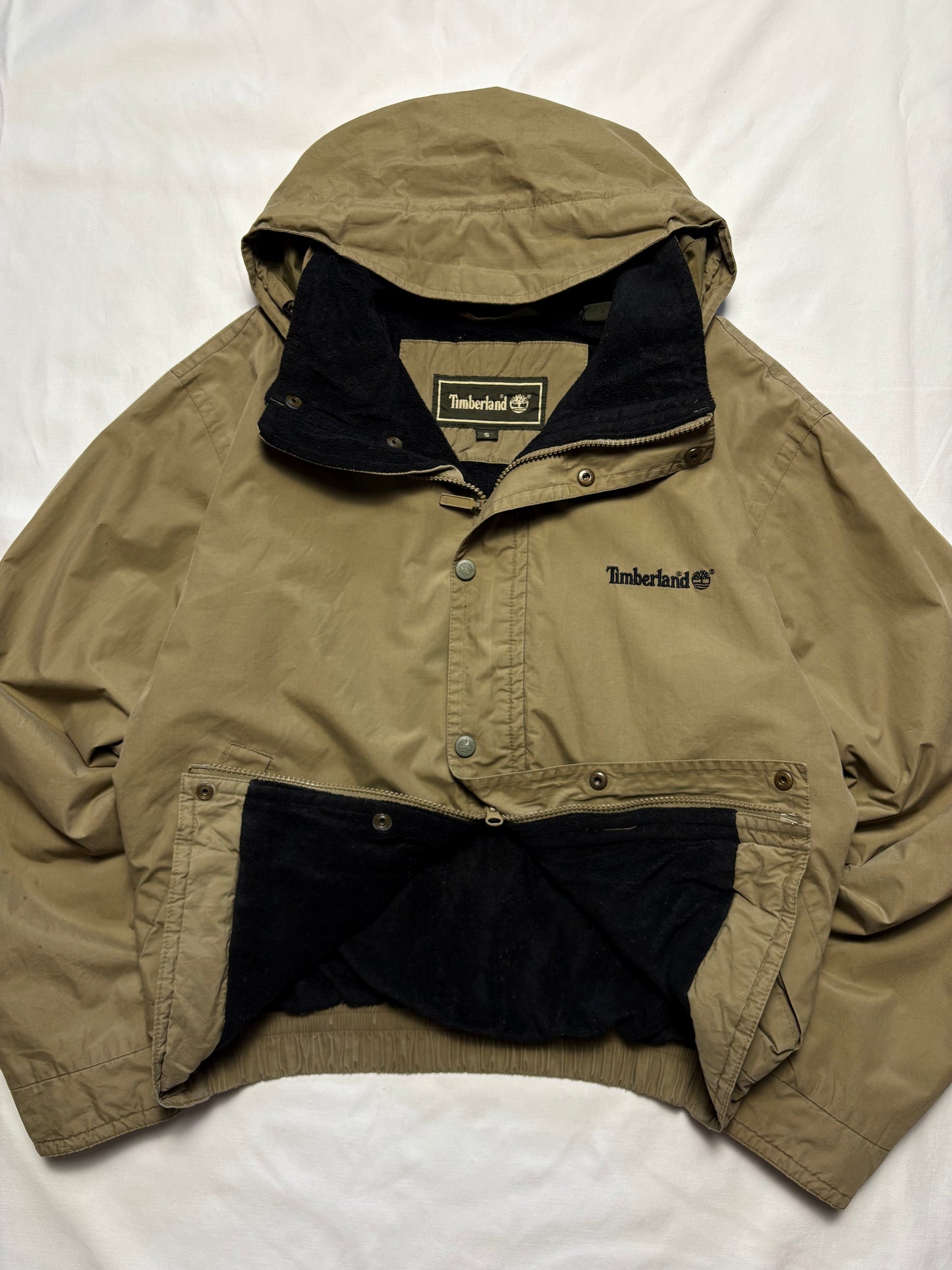 Timberland Weathergear 00s Khaki Green Canvas Jacket (S)