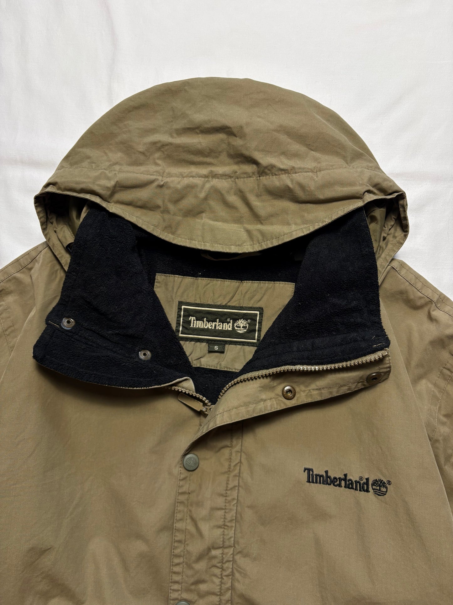 Timberland Weathergear 00s Khaki Green Canvas Jacket (S)
