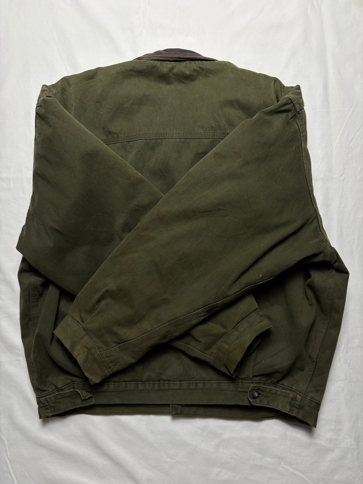 Vintage Diesel Industry Blanket Lined Khaki Jacket (XL)