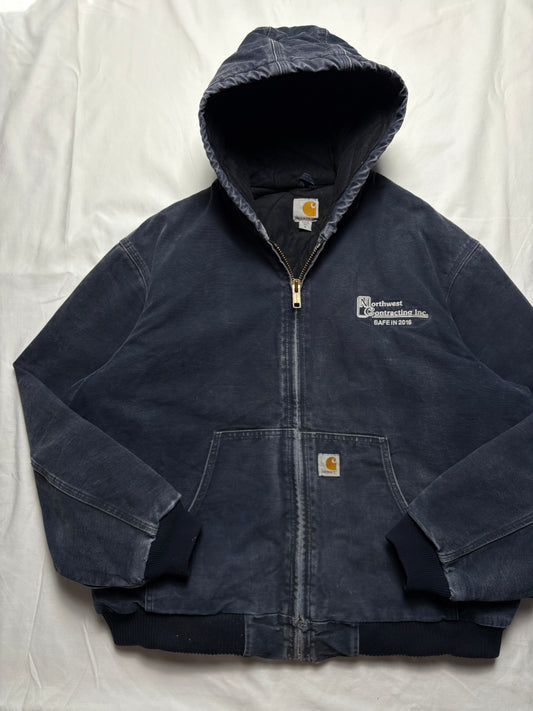 Carhartt Workwear 90s Navy Blue Active Jacket (XL)