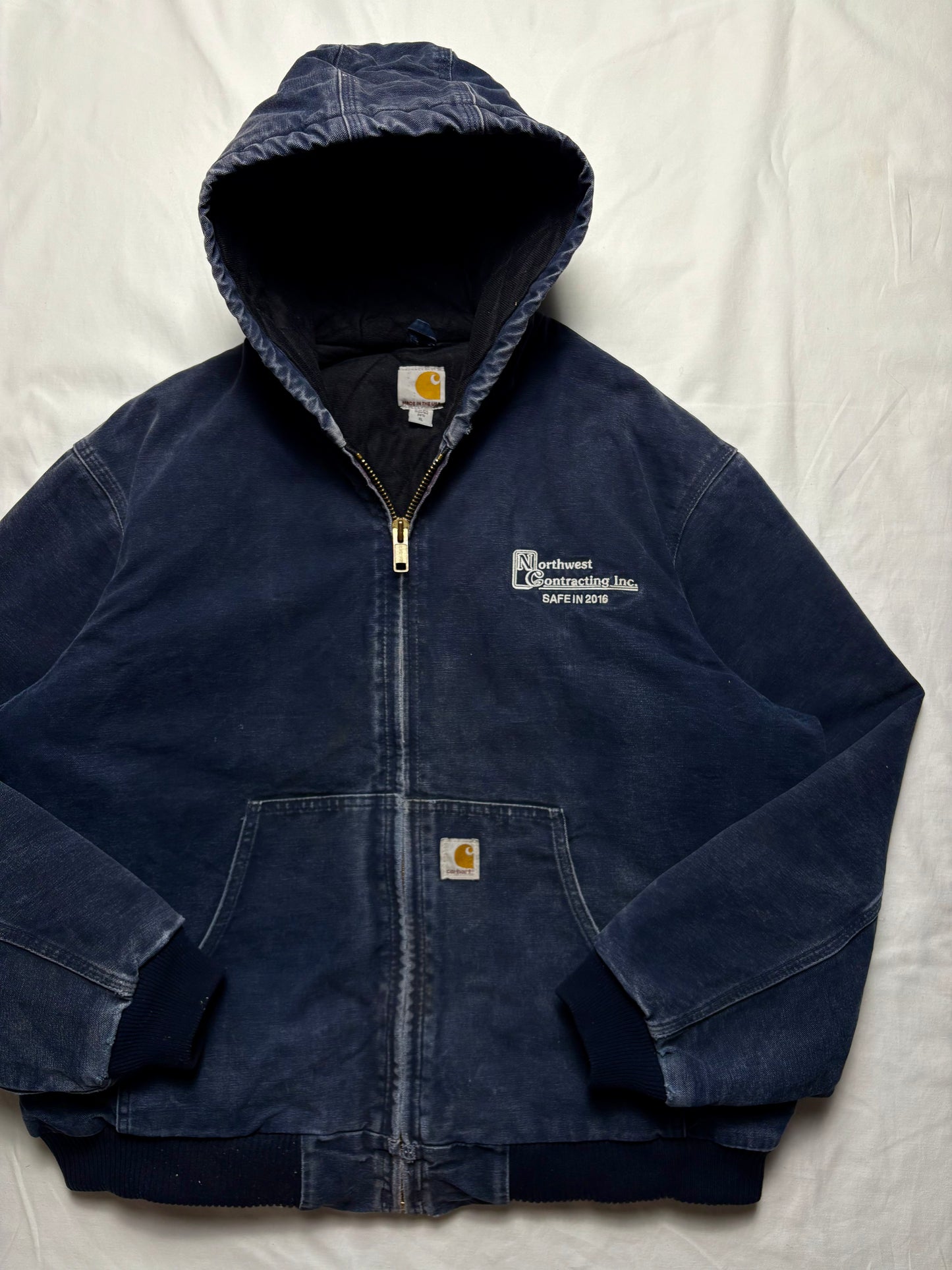 Carhartt Workwear 90s Navy Blue Active Jacket (XL)