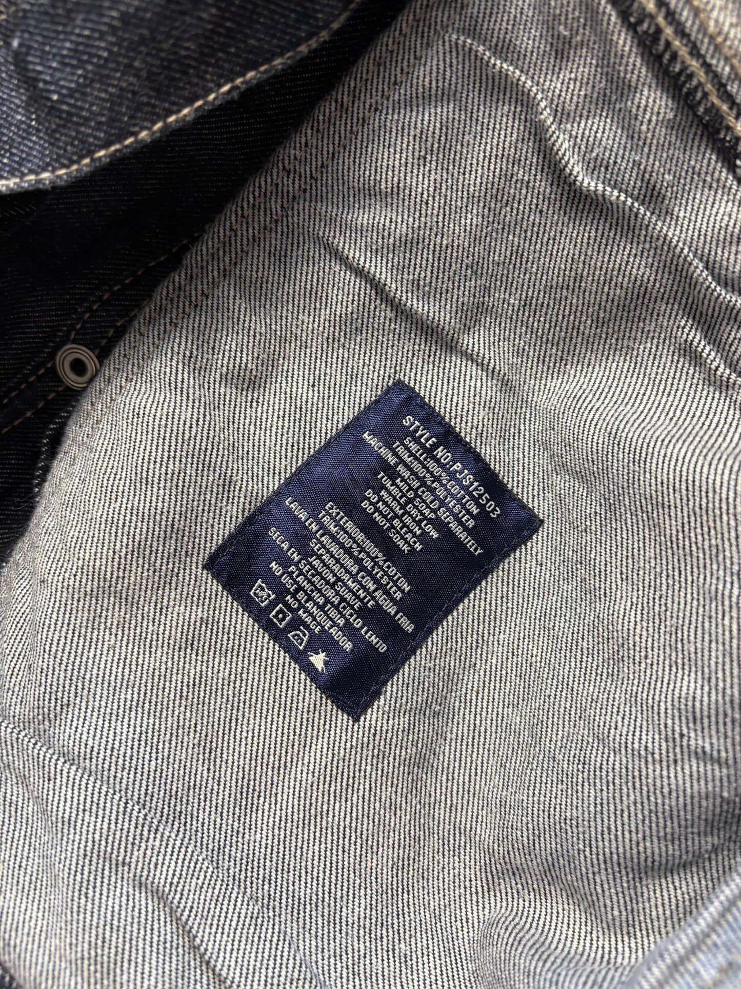 Vintage Phat Farm Suede + Dark Denim Trucker Jacket (XL)