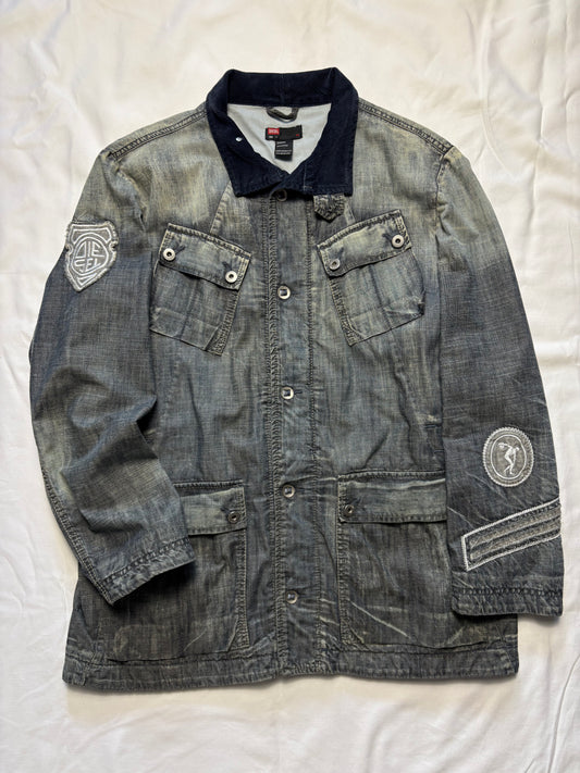Vintage Diesel Industry Denim Field Jacket (women's L)