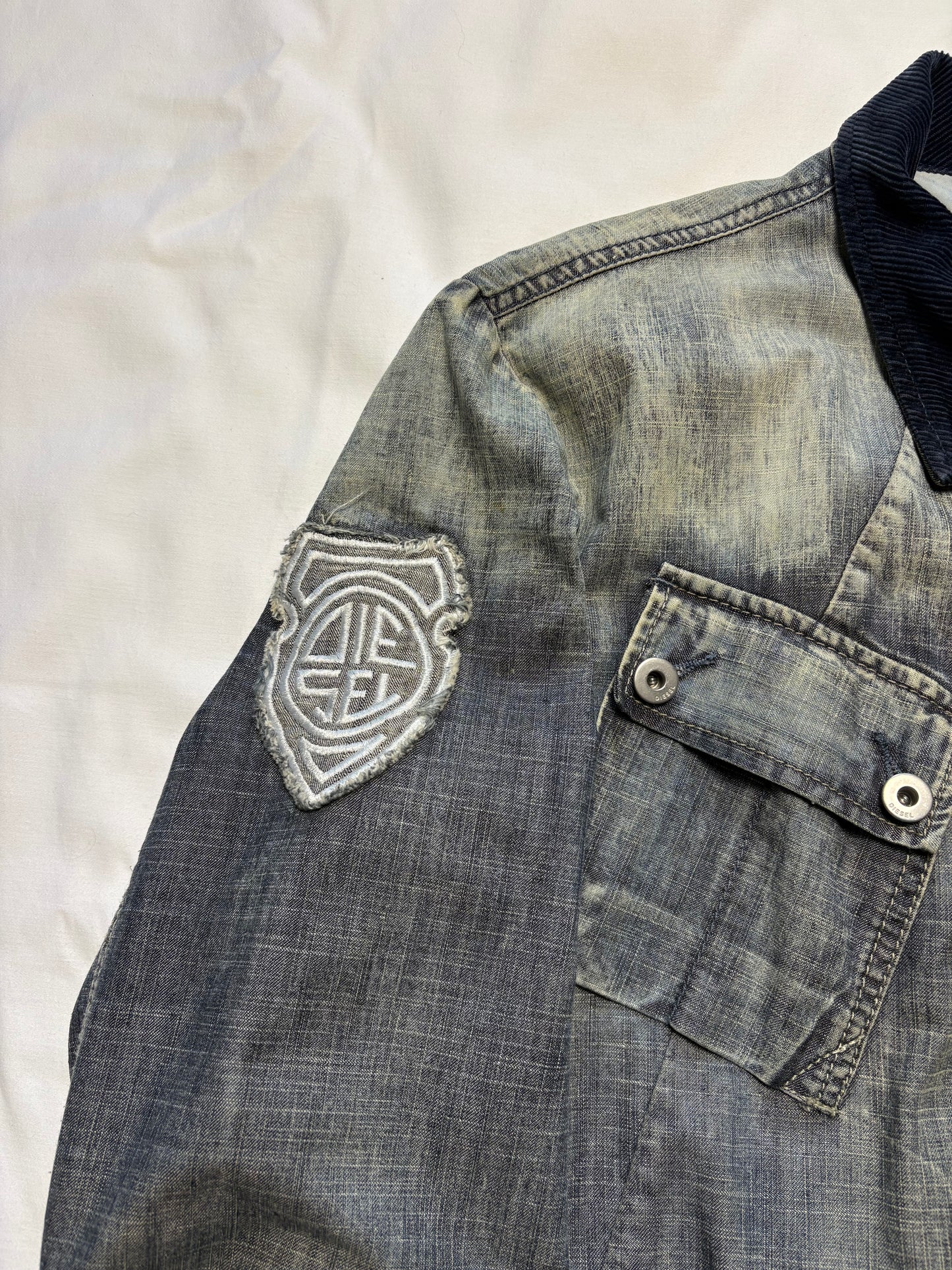 Vintage Diesel Industry Denim Field Jacket (women's L)