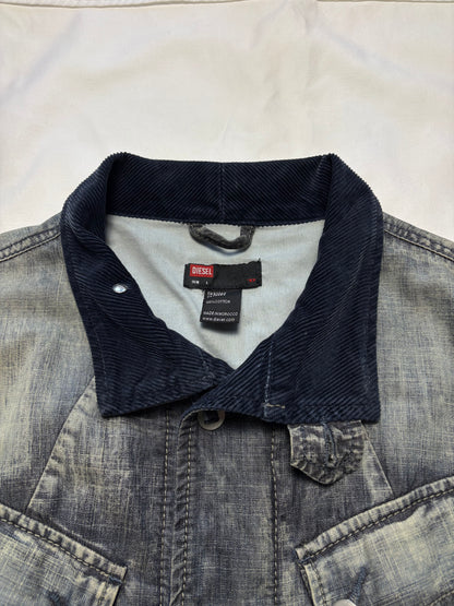 Vintage Diesel Industry Denim Field Jacket (women's L)