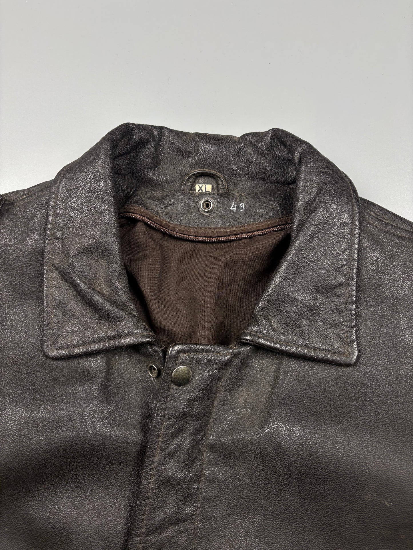 Vintage 1980s Aviation Leather A-2 Flight Jacket (L)