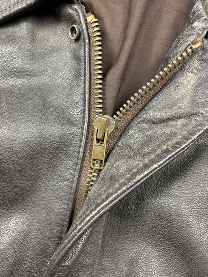 Vintage 1980s Aviation Leather A-2 Flight Jacket (L)