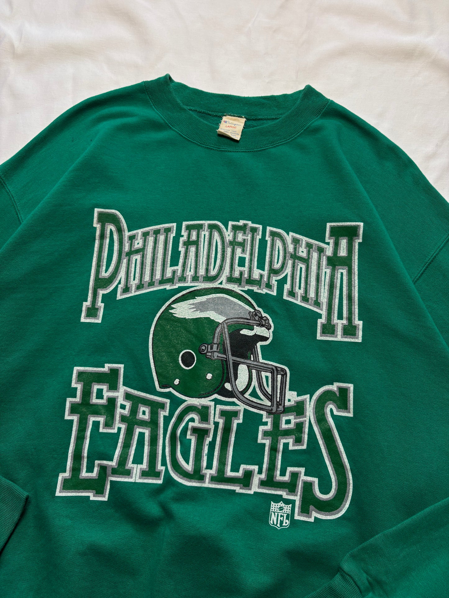 Philadelphia Eagles 90s Champion NFL Graphic Sweatshirt (L)