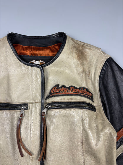 Vintage 1990s Harley Davidson Leather Jacket (women's M)