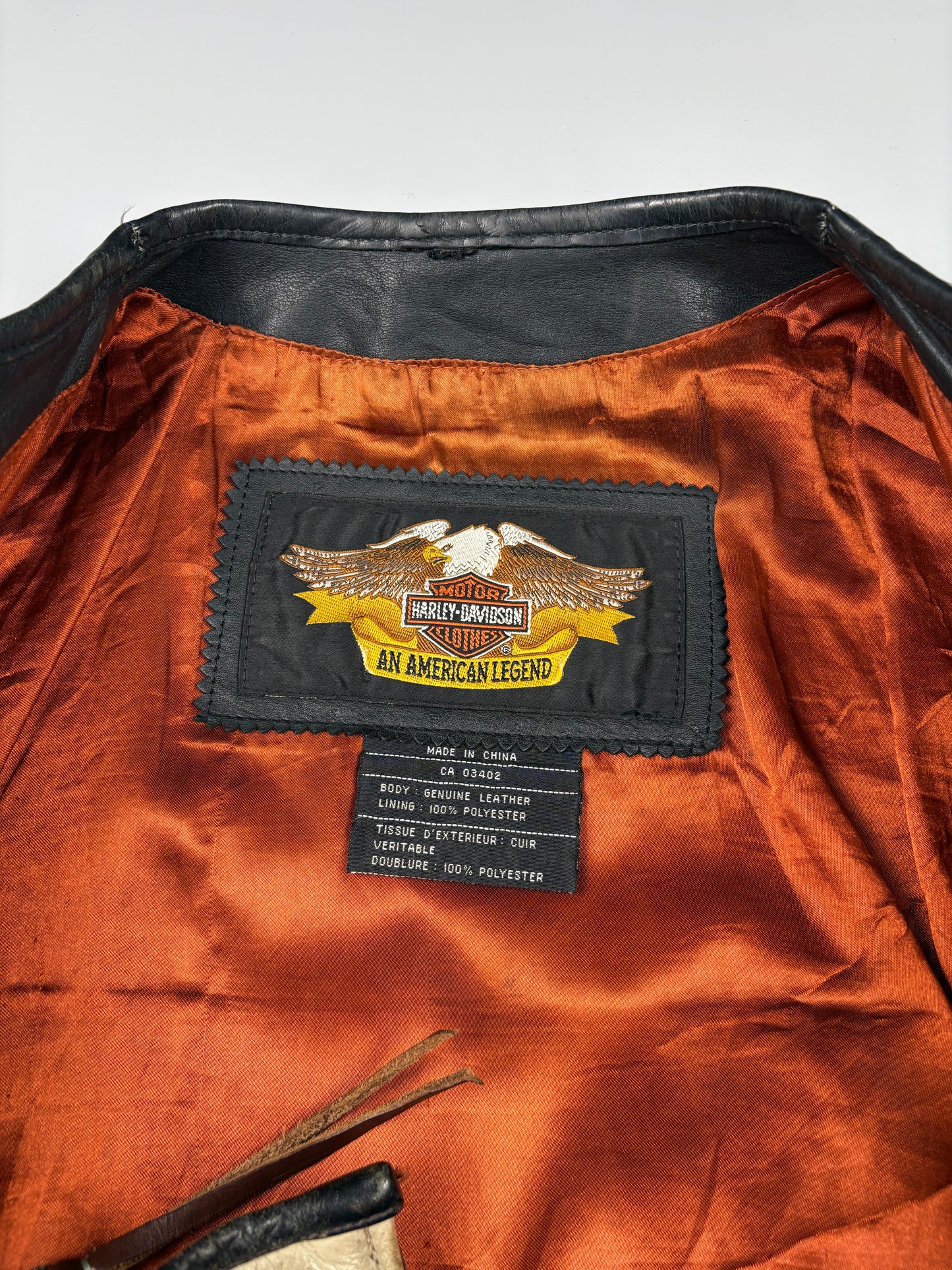 Vintage 1990s Harley Davidson Leather Jacket (women's M)
