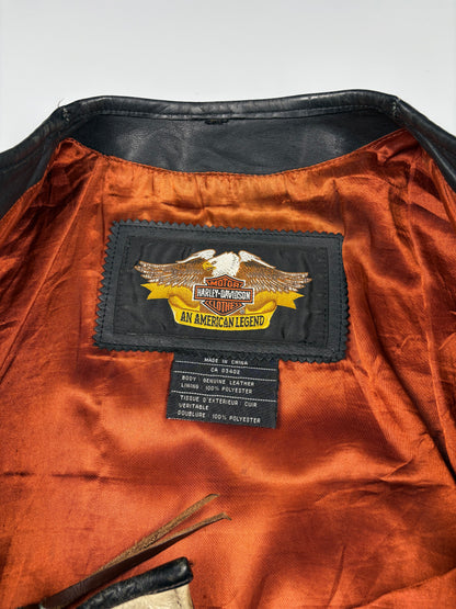 Vintage 1990s Harley Davidson Leather Jacket (women's M)