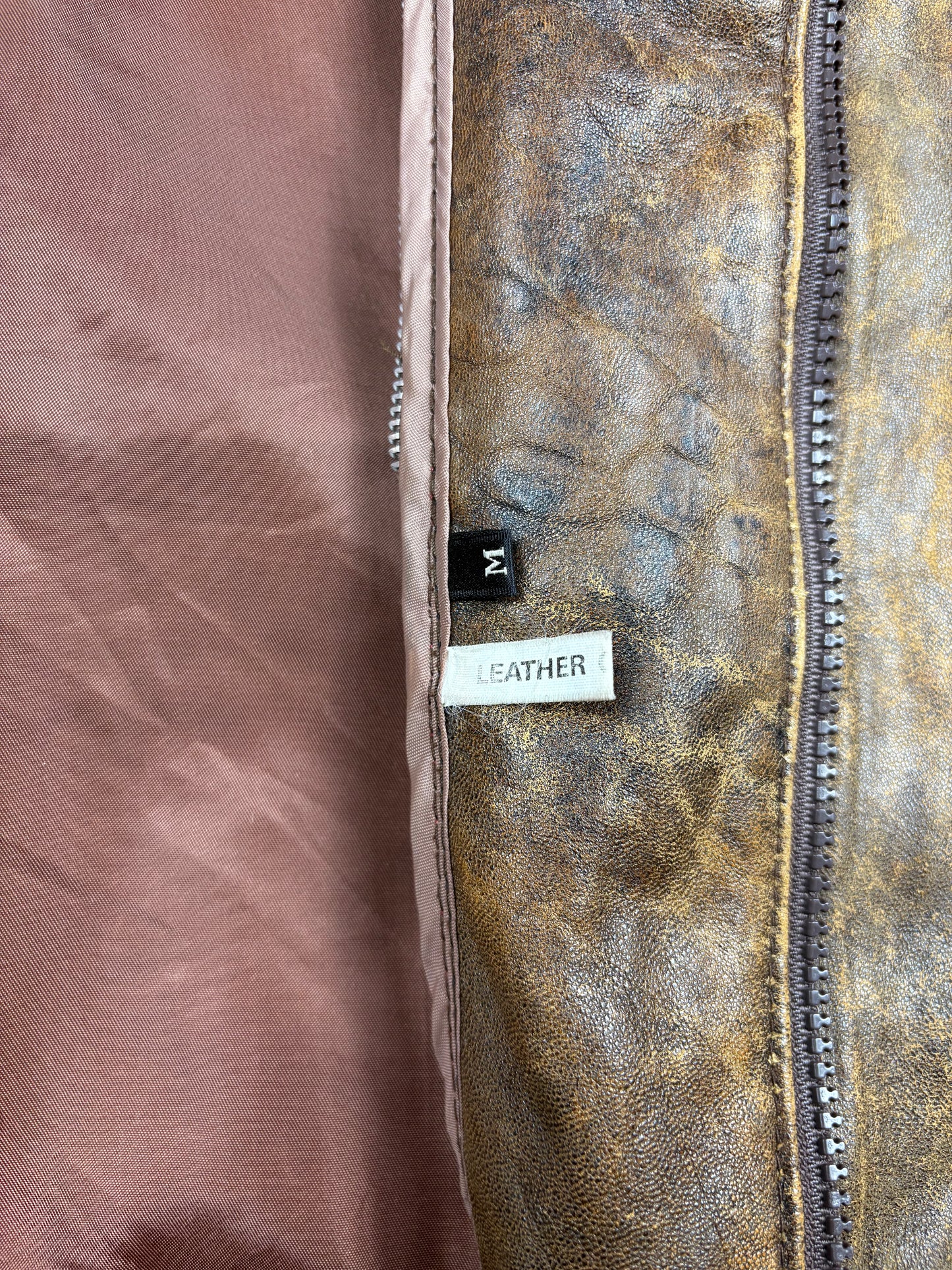 Vintage 1980s Aviation Leather A-2 Flight Jacket (M)