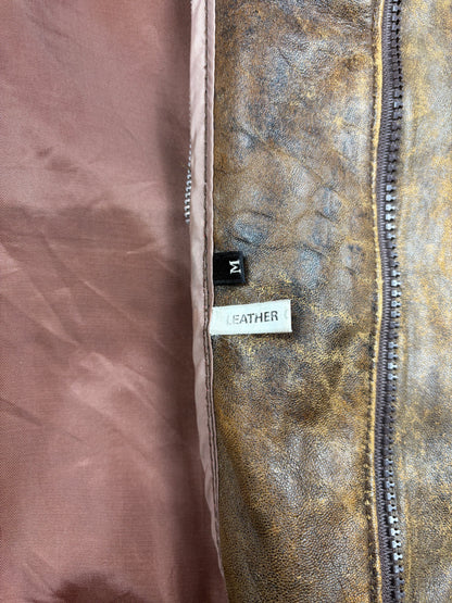 Vintage 1980s Aviation Leather A-2 Flight Jacket (M)