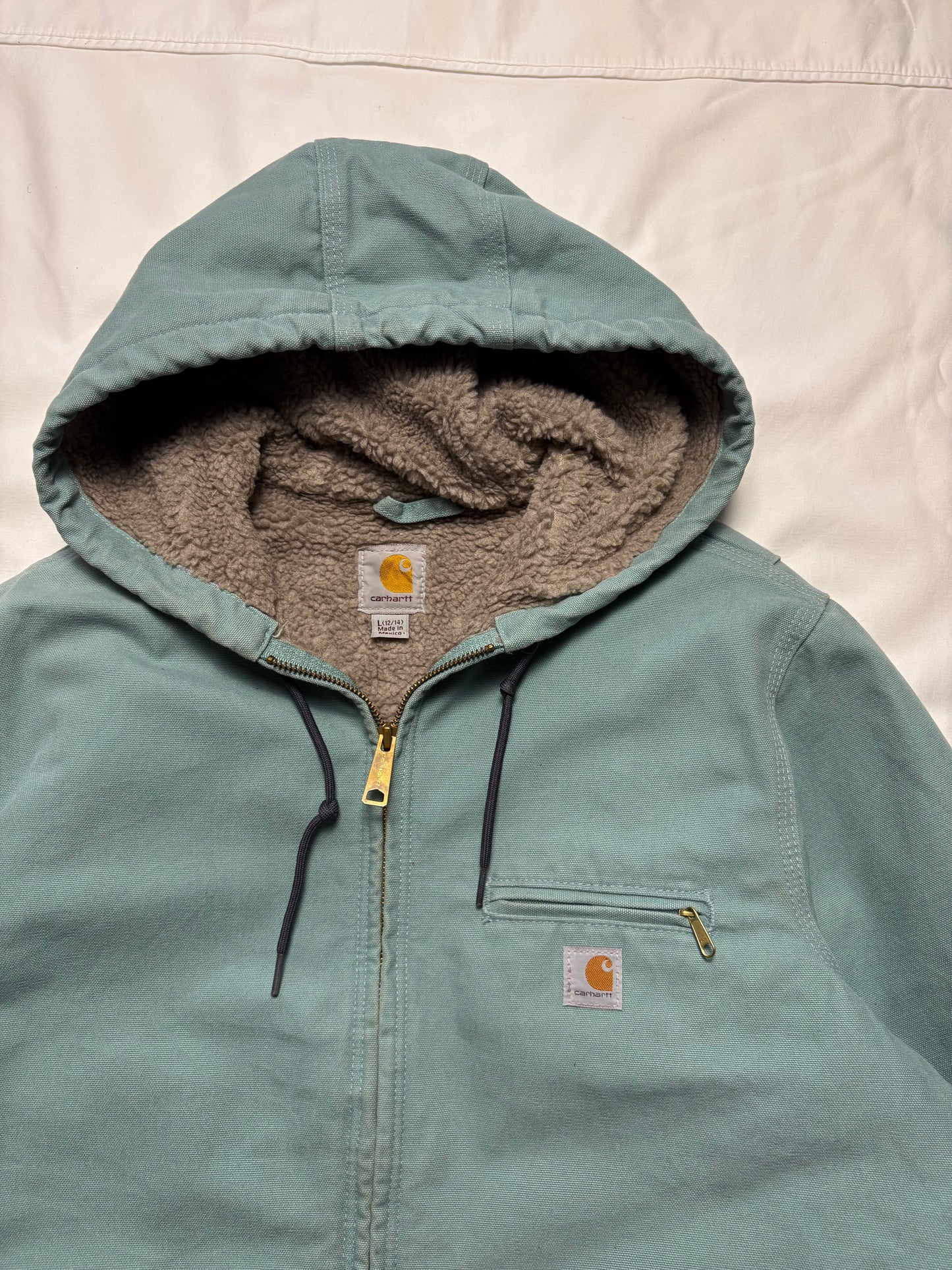 Carhartt Workwear 00s Teal Blue Active Jacket (women's L)