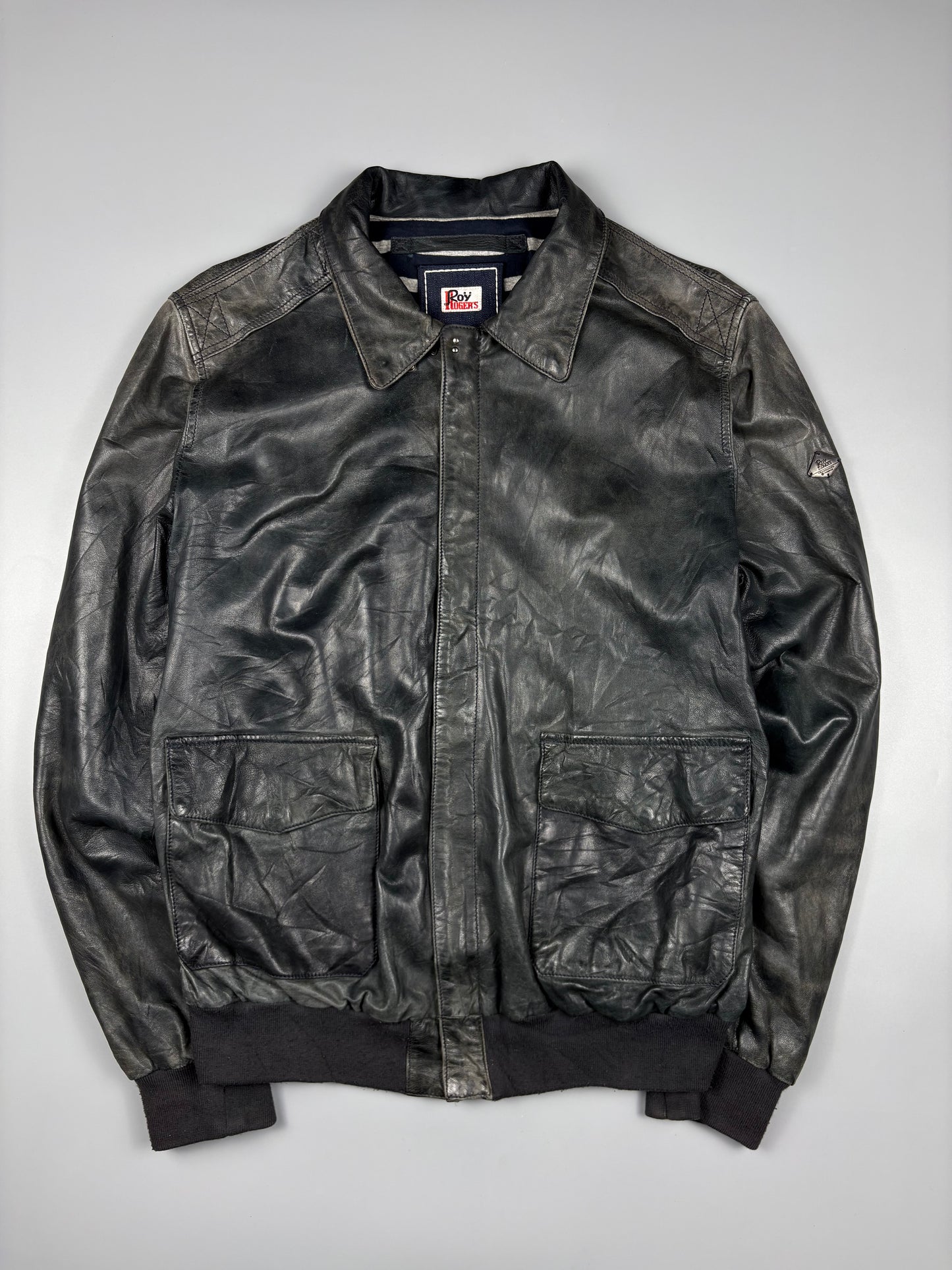 Vintage 1990s Roy Rodgers A-2 Leather Jacket (M)