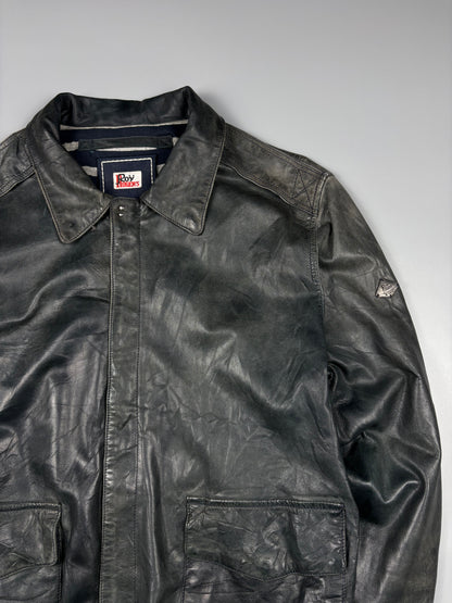 Vintage 1990s Roy Rodgers A-2 Leather Jacket (M)