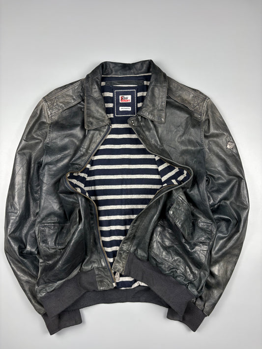 Vintage 1990s Roy Rodgers A-2 Leather Jacket (M)