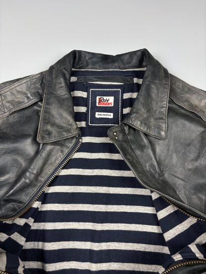 Vintage 1990s Roy Rodgers A-2 Leather Jacket (M)