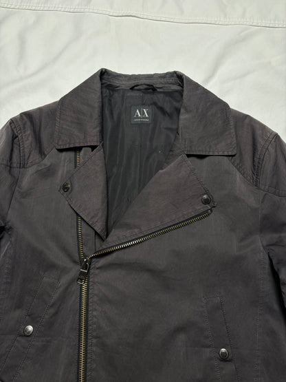 Armani Exchange 00s Asymmetrical Zip Trench Coat (women's M)