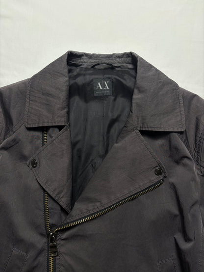 Armani Exchange 00s Asymmetrical Zip Trench Coat (women's M)
