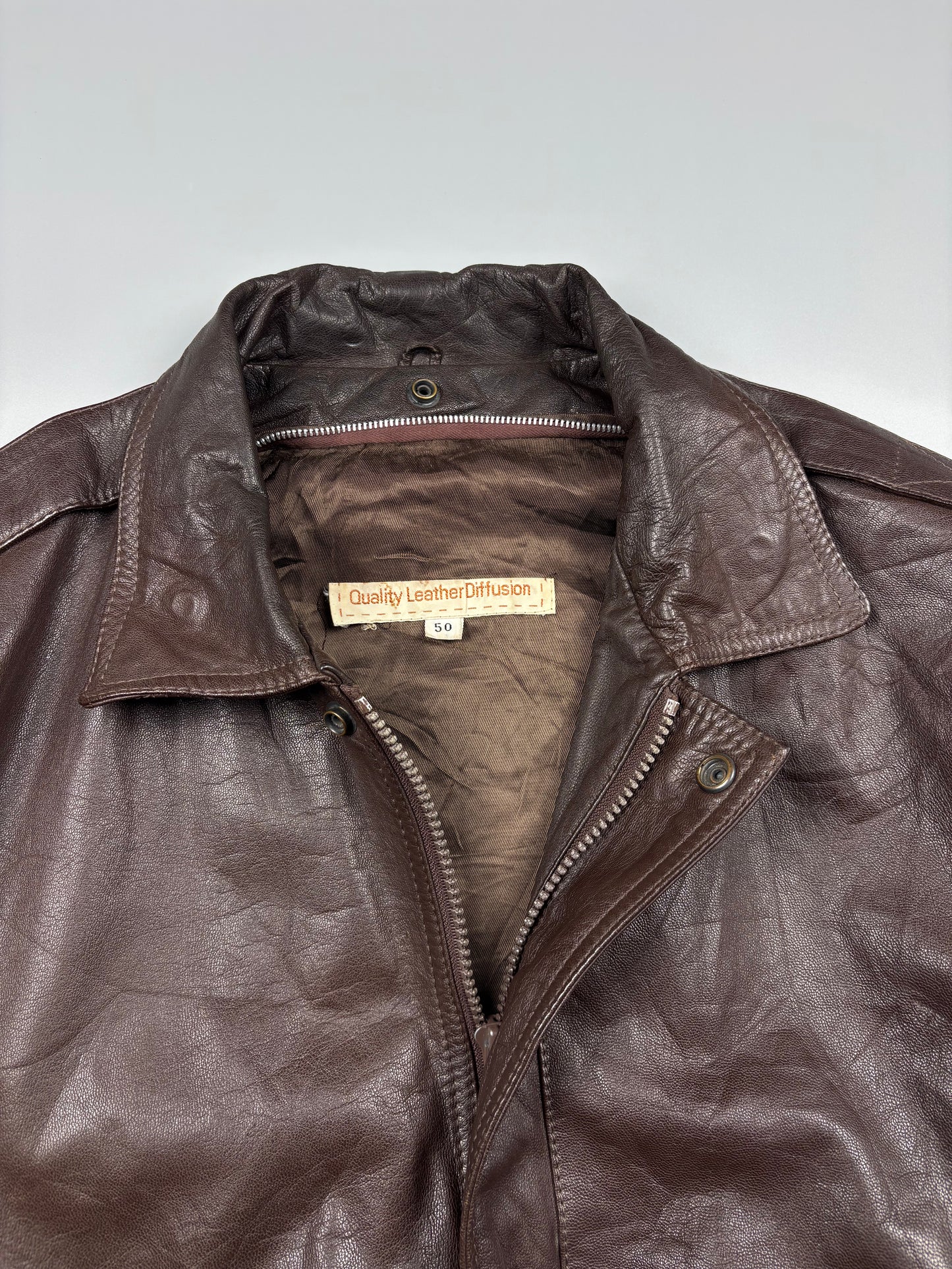 Vintage 1990s Aviation Leather A-2 Flight Jacket (L)