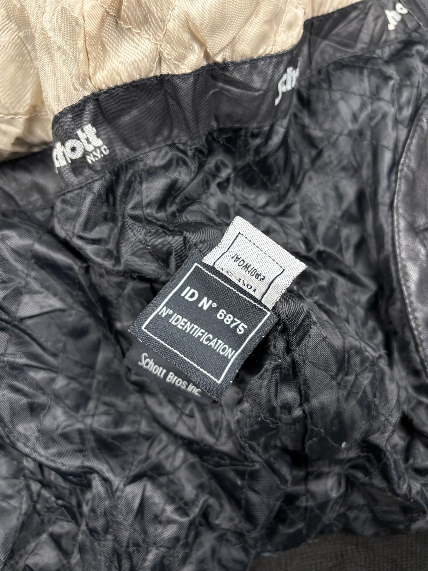 Vintage 1990s Schott NYC Leather Jacket (women's M)