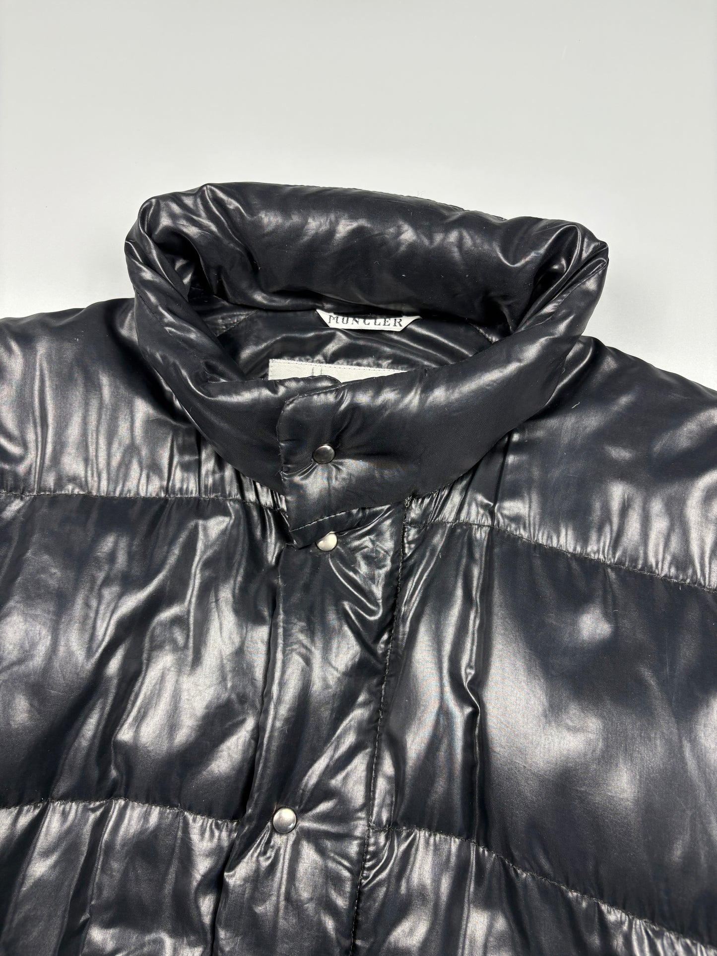 Vintage 1980s Moncler Grenoble Black Down Jacket (1/M)