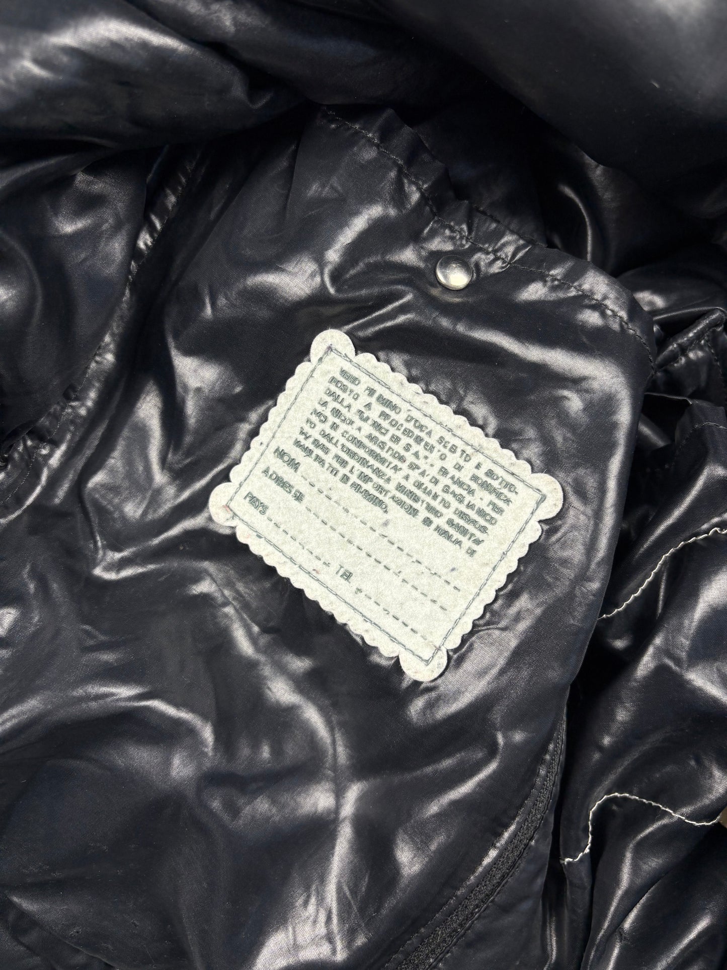 Vintage 1980s Moncler Grenoble Black Down Jacket (1/M)