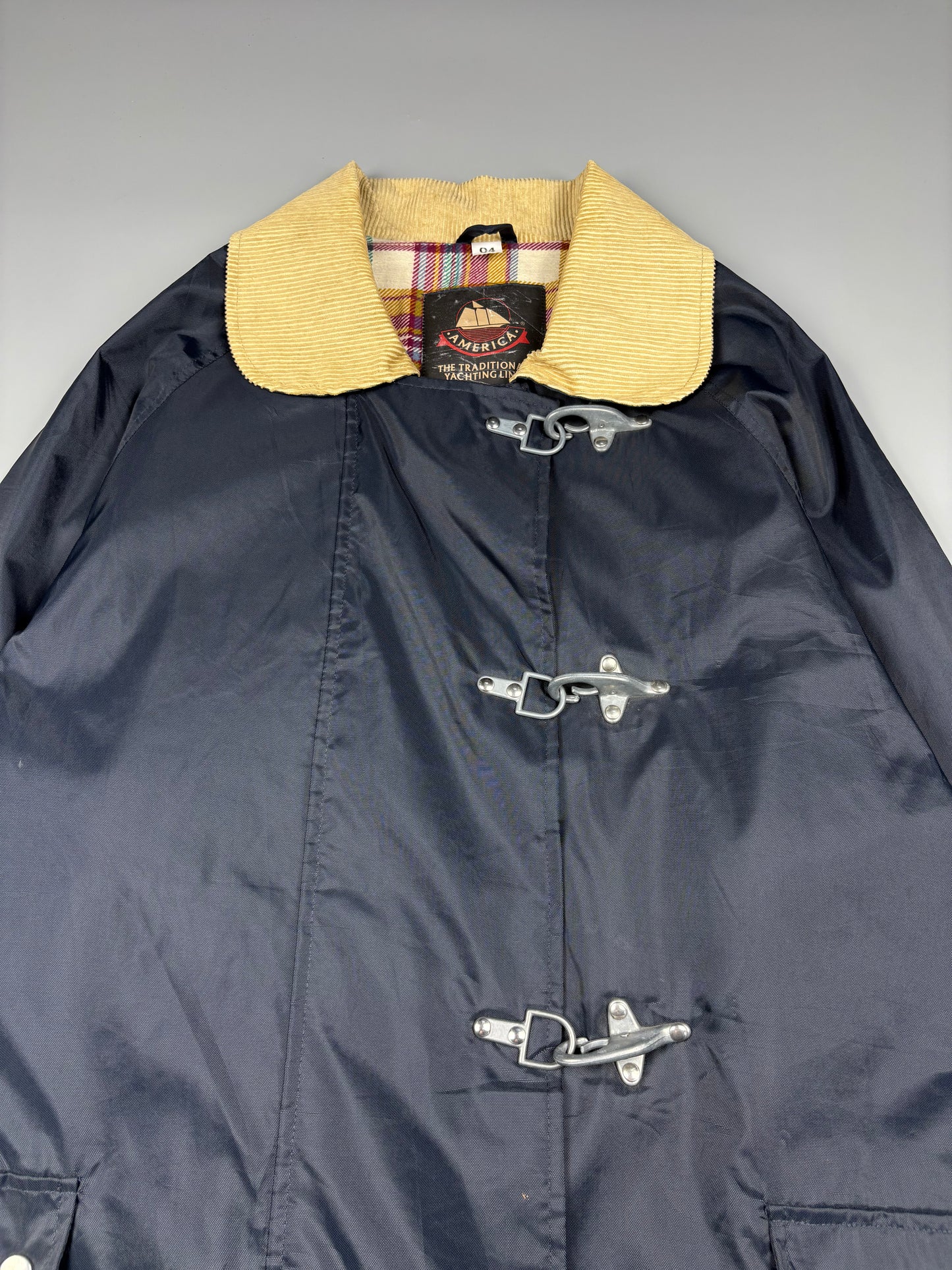 Vintage 1980s American Fireman Clasp Navy Jacket (L)