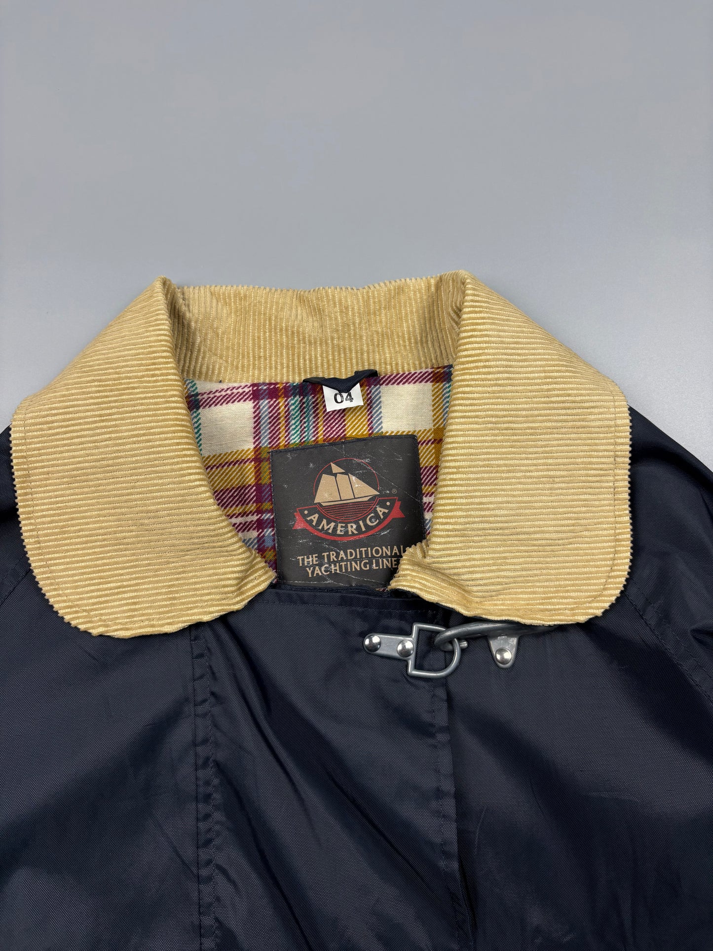 Vintage 1980s American Fireman Clasp Navy Jacket (L)