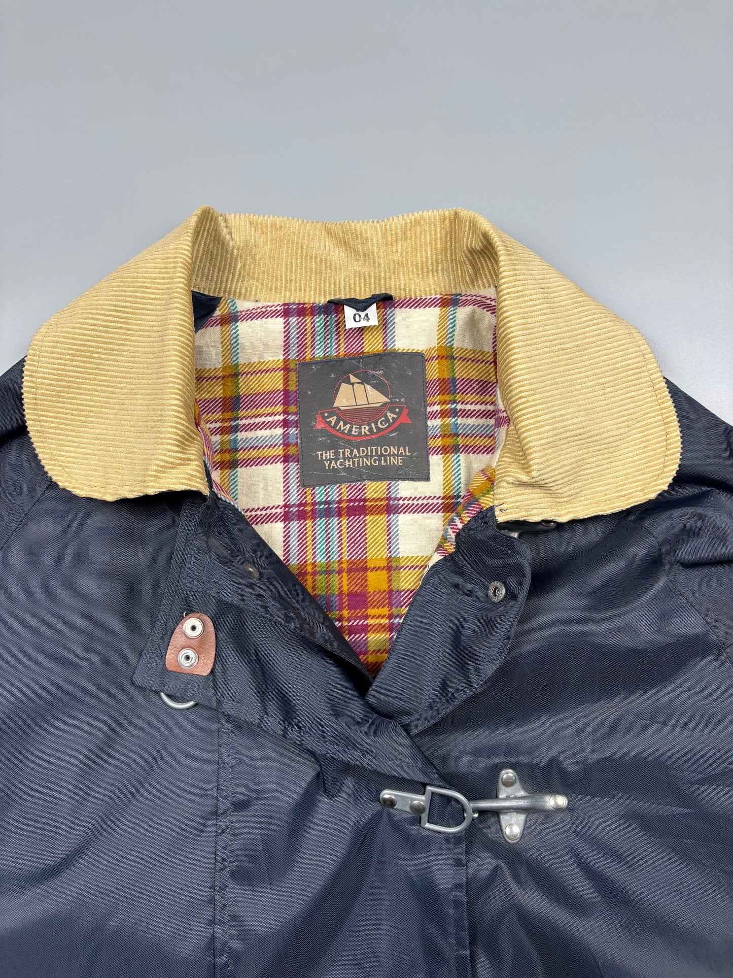 Vintage 1980s American Fireman Clasp Navy Jacket (L)