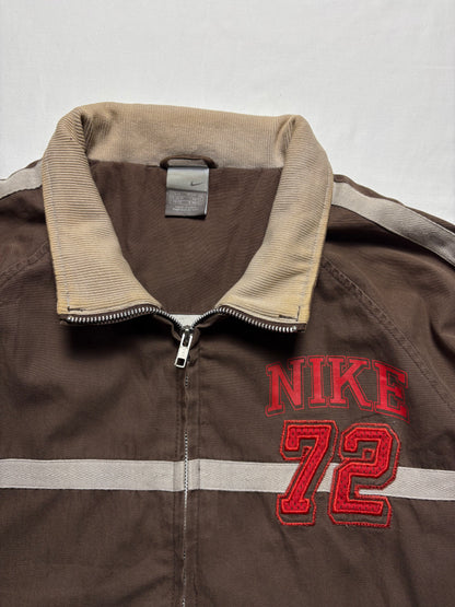 Vintage Nike Choclate Brown Zip Up Track Top (M)