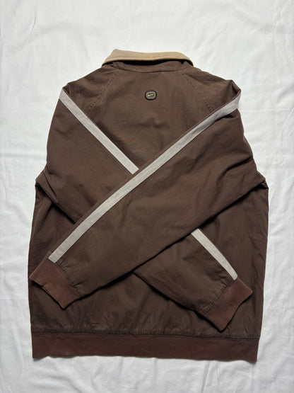 Vintage Nike Choclate Brown Zip Up Track Top (M)
