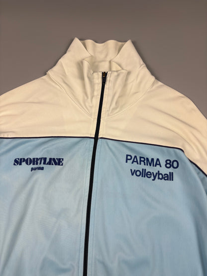Vintage 1980 Italian Volleyball Baby Blue Track Top (M)