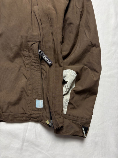 Quiksilver 2000s Roxy Asymmetrical Brown Jacket (women's S)