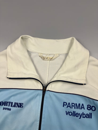 Vintage 1980 Italian Volleyball Baby Blue Track Top (M)