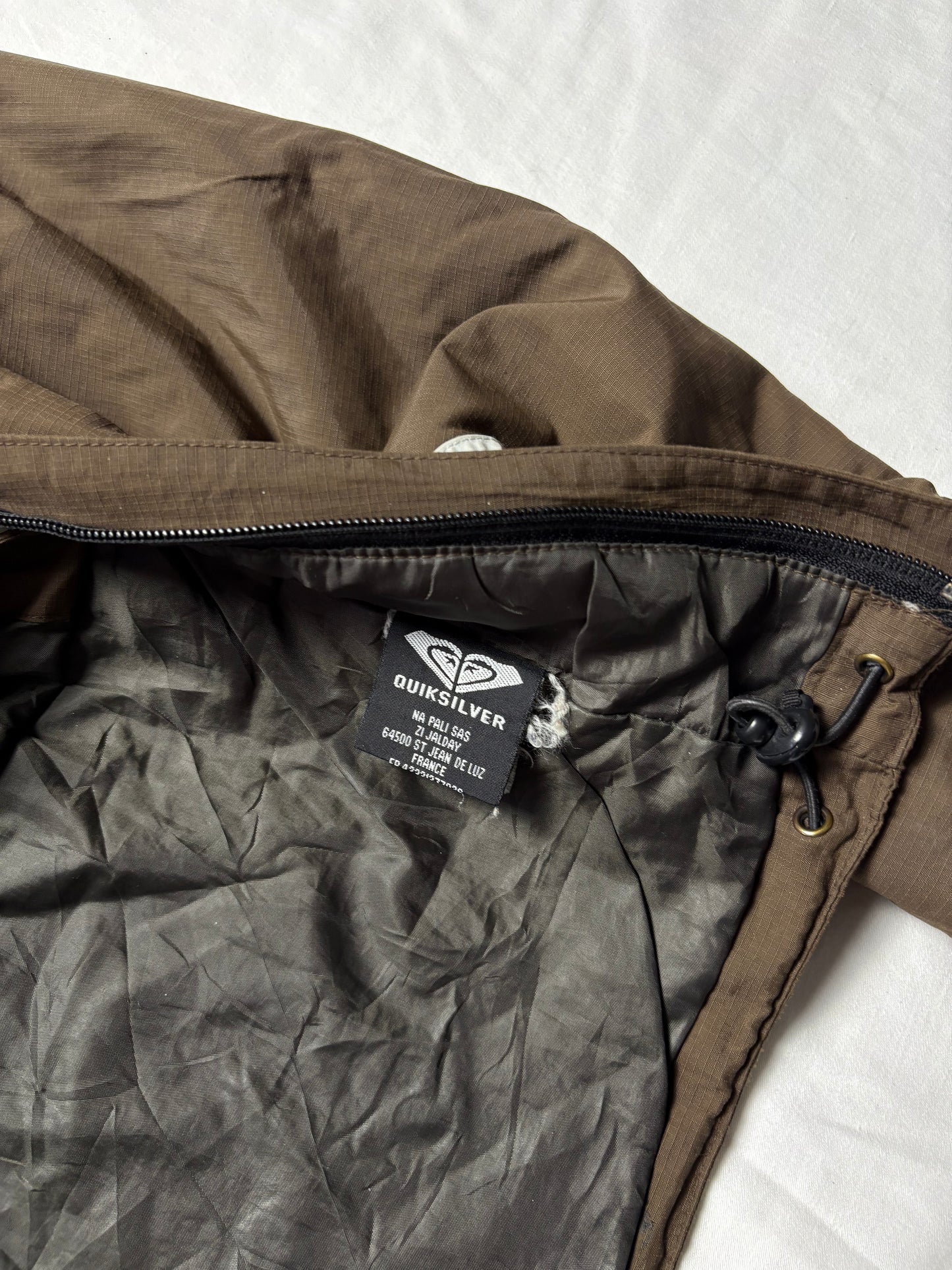 Quiksilver 2000s Roxy Asymmetrical Brown Jacket (women's S)