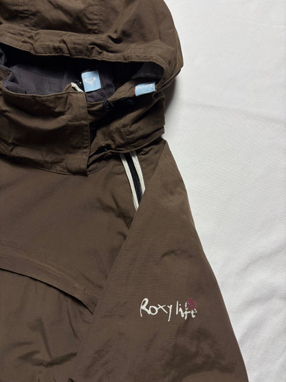 Quiksilver 2000s Roxy Asymmetrical Brown Jacket (women's S)