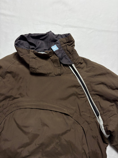 Quiksilver 2000s Roxy Asymmetrical Brown Jacket (women's S)