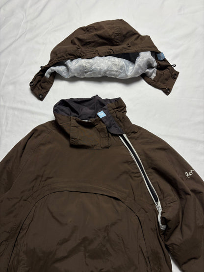 Quiksilver 2000s Roxy Asymmetrical Brown Jacket (women's S)