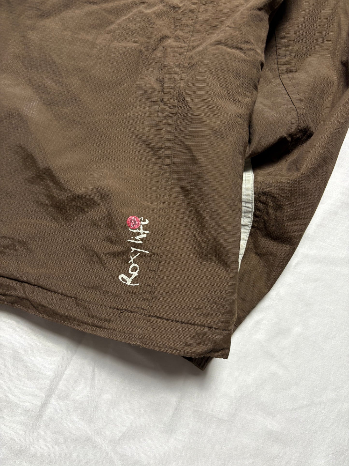 Quiksilver 2000s Roxy Asymmetrical Brown Jacket (women's S)
