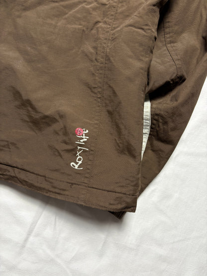 Quiksilver 2000s Roxy Asymmetrical Brown Jacket (women's S)