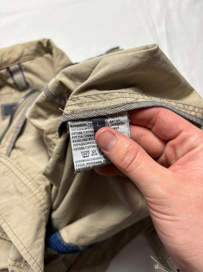 Marc O'Polo 2000s Double Zip Beige Harrington Jacket (L)