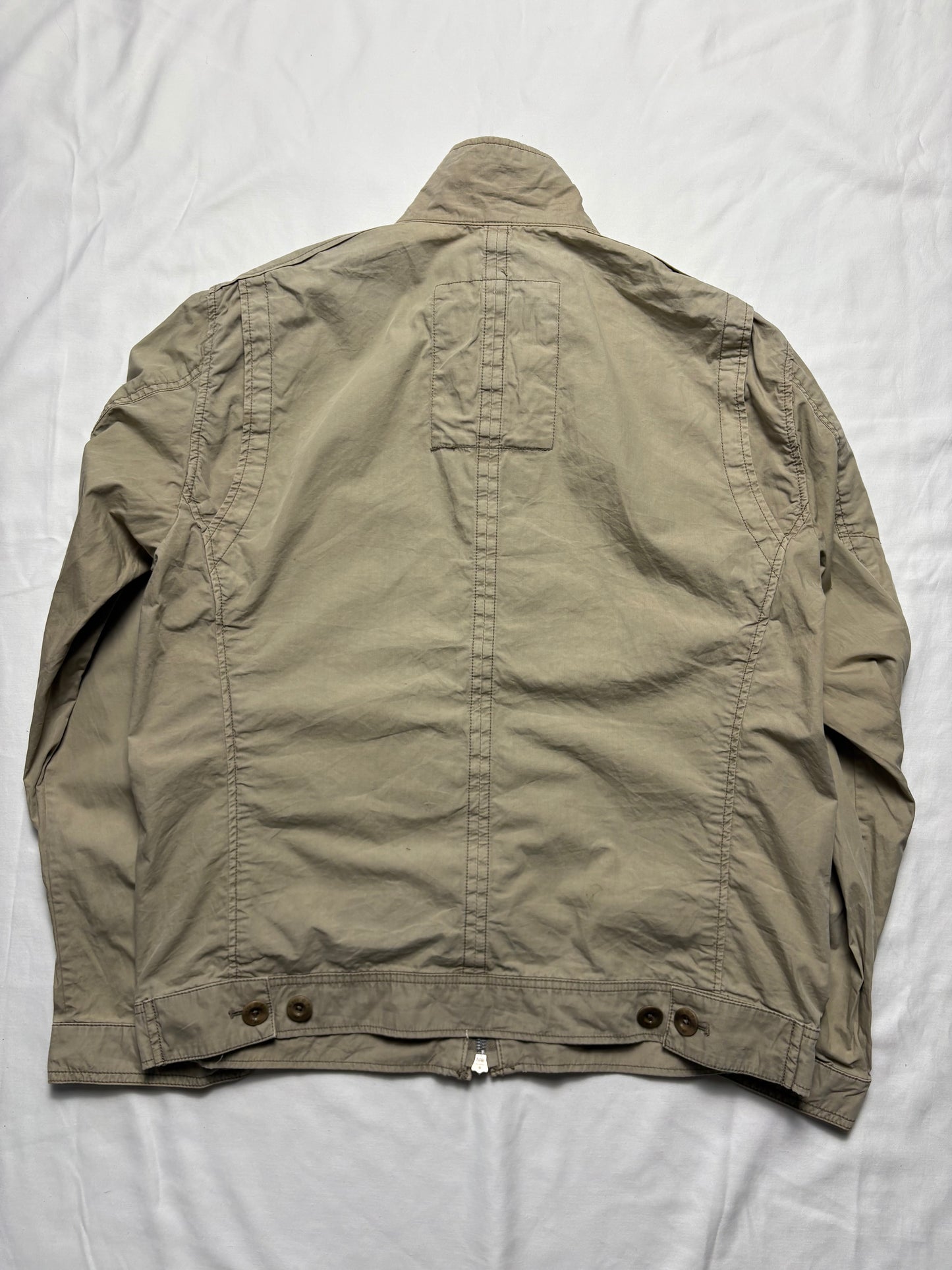 Marc O'Polo 2000s Double Zip Beige Harrington Jacket (L)