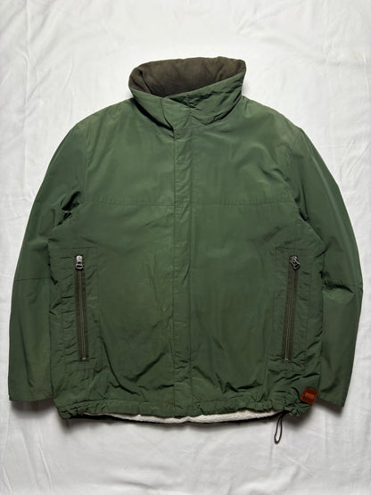 Hugo Boss Orange Label 2000s Nylon Green Insulated Jacket (M)