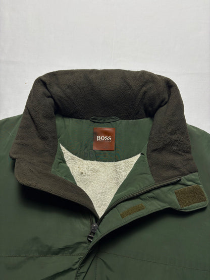 Hugo Boss Orange Label 2000s Nylon Green Insulated Jacket (M)