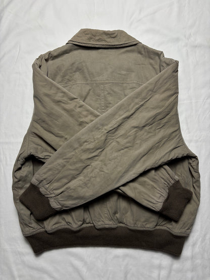 Vintage Gant Plaid Lined Beige Insulated Harrington Jacket (XL)